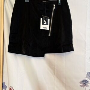 Very J Black Mesh Skirt